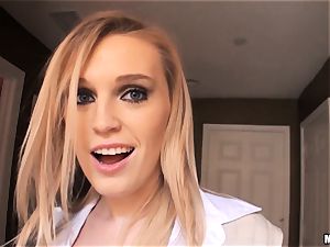 super-hot blondie Amanda Bryant caught frolicking with herself