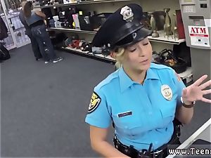 meaty sausage in white bum anal and yam-sized sausage lil' hardcore boning Ms Police Officer